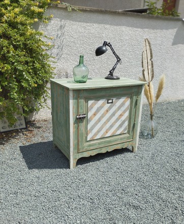 Grand Confiturier Vert Olive esprit "atelier"