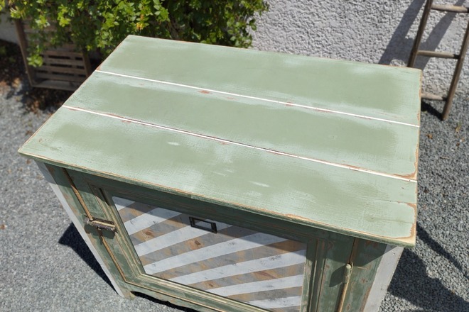 Grand Confiturier Vert Olive esprit "atelier"