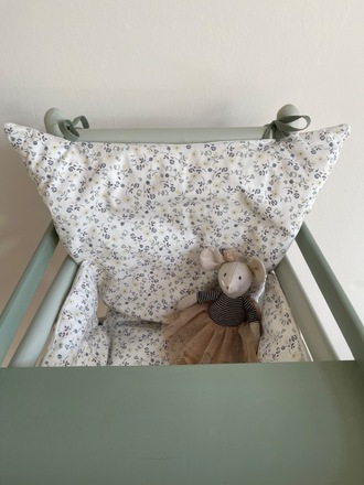 Chaise haute vintage verte pour enfant