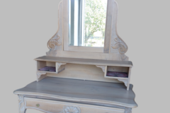 Vente avec paiement en ligne: Coiffeuse Art Déco avec miroir biseauté