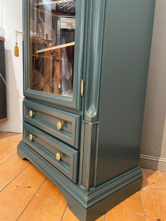 Vitrine 1 porte relookée Broceliande