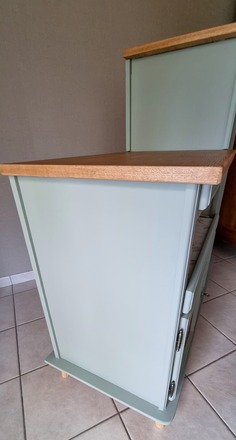 Armoire/penderie asymétrique vintage gris argent