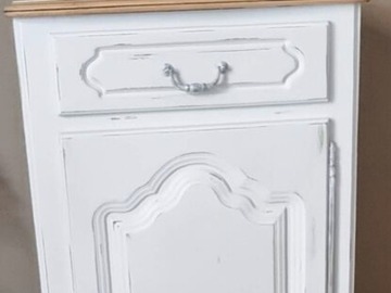 Vente avec paiement en ligne: Confiturier 1 porte blanc neige campagne chic