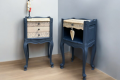 Vente avec paiement en ligne: Paire de chevets élégants noir mat 