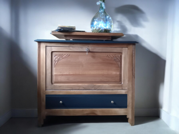 Vente avec paiement en ligne: Buffet/Meuble tv vintage avec plateau tournant