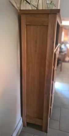 Buffet haut en chêne et vert Luxembourg 