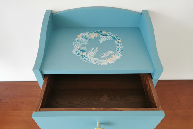 Chevet bleu lagon