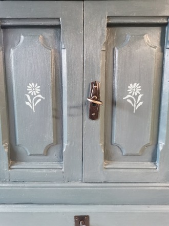 Armoire de toilette/pharmacie bleu/vert