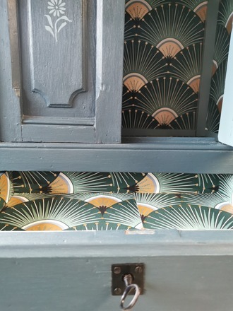 Armoire de toilette/pharmacie bleu/vert