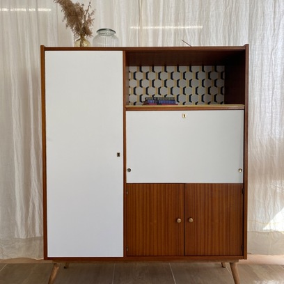 Vente avec paiement en ligne: Secrétaire vintage scandinave