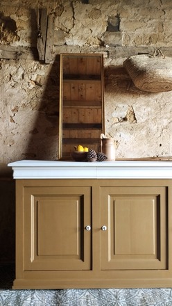 Enfilade 3 portes Lin et couleur Bronze 