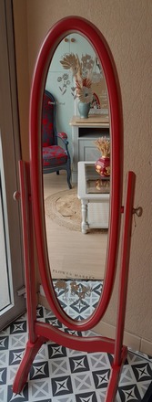 Psyché original rouge coquelicot (miroir)