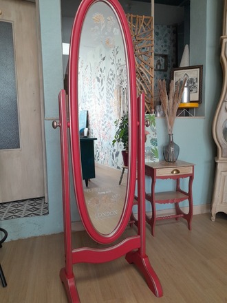 Psyché original rouge coquelicot (miroir)