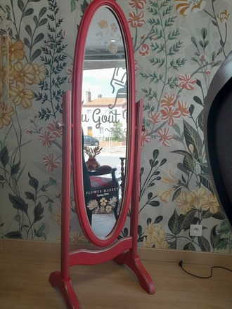 Psyché original rouge coquelicot (miroir)
