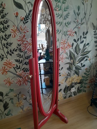 Psyché original rouge coquelicot (miroir)