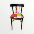 Vente avec paiement en ligne: Chaise bistrot Baumann style Mondrian