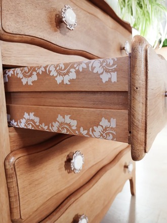 Petite commode chêne blond, Henriette