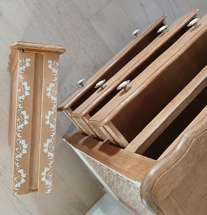 Petite commode chêne blond, Henriette
