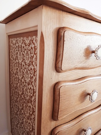 Petite commode chêne blond, Henriette
