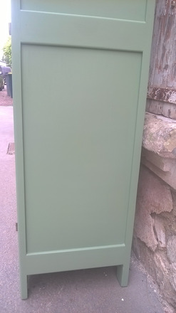 Armoire vitrine parisienne 1930 verte