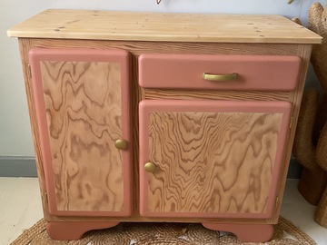 Vente avec paiement en ligne: Buffet ou commode MADO bois et terre cuite