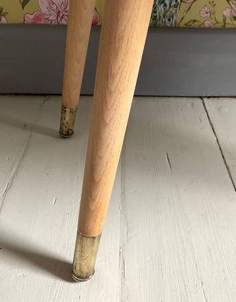 Chevet style scandinave vintage bois et kaki