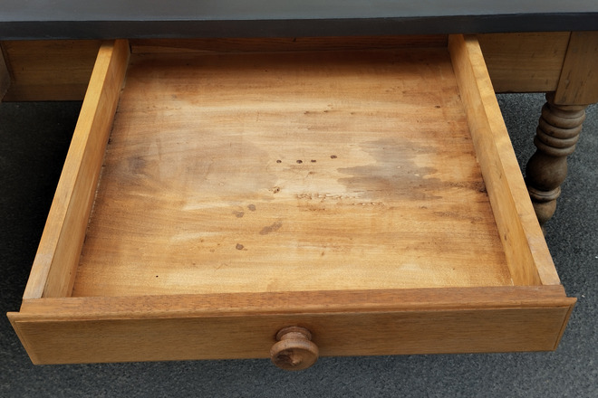 Ancienne grande table de ferme Louis Philippe XIXème