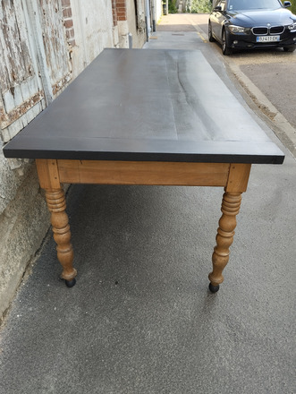 Ancienne grande table de ferme Louis Philippe XIXème