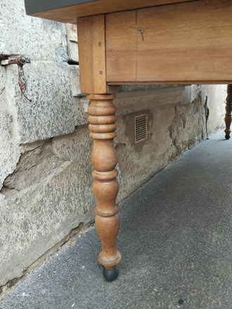 Ancienne grande table de ferme Louis Philippe XIXème