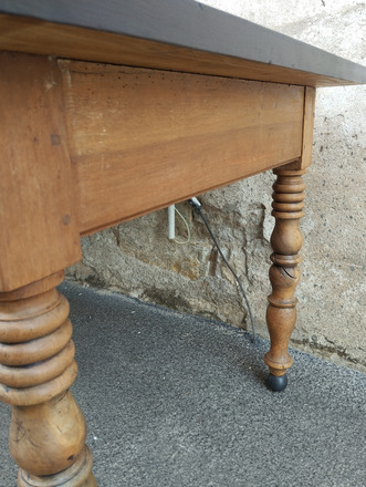 Ancienne grande table de ferme Louis Philippe XIXème