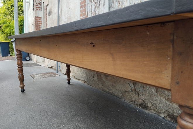 Ancienne grande table de ferme Louis Philippe XIXème
