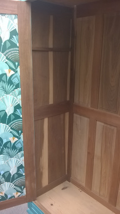 Armoire parisienne année 50 art déco vert alpage