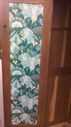 Armoire parisienne année 50 art déco vert alpage