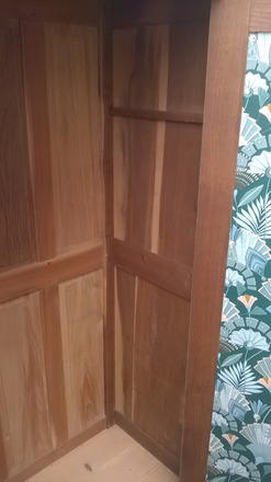 Armoire parisienne année 50 art déco vert alpage