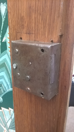 Armoire parisienne année 50 art déco vert alpage