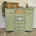 Vente avec paiement en ligne: Buffet Mado Vintage Relooké Vert-de-Gris