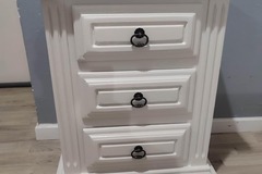 Vente avec paiement en ligne: Chiffonnier relooké lin clair