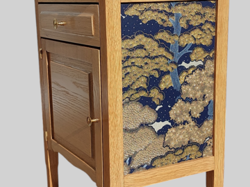 Vente avec paiement en ligne: Chevet bois style Japandi