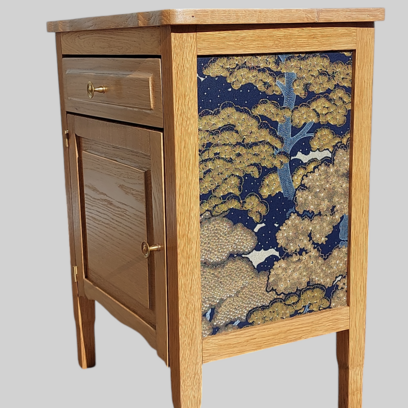 Vente avec paiement en ligne: Chevet bois style Japandi