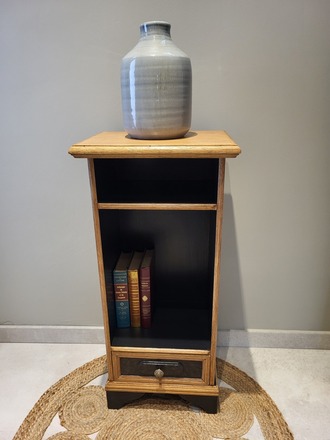 Meuble d'appoint bois et noir