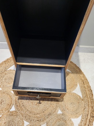 Meuble d'appoint bois et noir