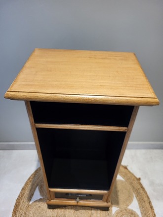 Meuble d'appoint bois et noir