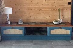 Vente avec paiement en ligne: Enfilade bleue cobalt