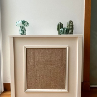 Vente avec paiement en ligne: Tête de lit beige lin et toile de jute