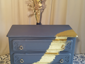 Vente avec paiement en ligne: Commode feuille d'or