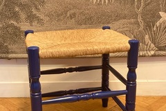 Vente avec paiement en ligne: Grand Tabouret Breton bleu nuit