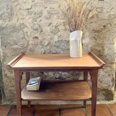 Vente avec paiement en ligne: Table basse ou table d'appoint couleur poterie