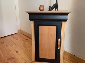 Vente avec paiement en ligne: Table de chevet Louis-Philippe noire et bois