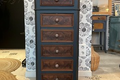 Vente avec paiement en ligne: Chiffonnier Charlie bois, gris et marbre