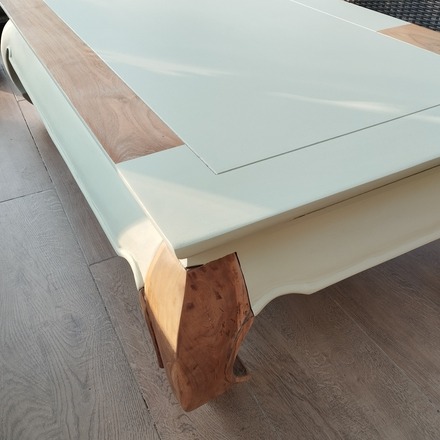 Table basse vert pâle 